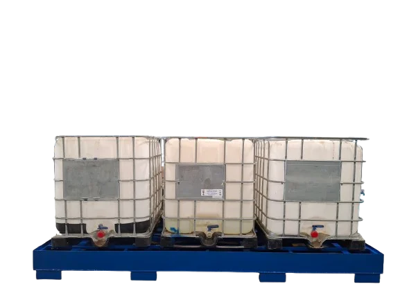 Cubeta colectora de 3.000 litros con tramex. fabricaciones metálicas