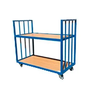 Carro de 2 plataformas para transporte industrial