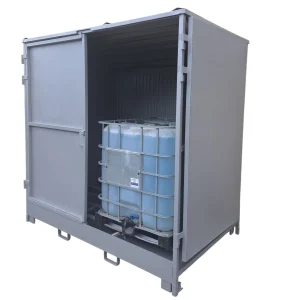 Caseta para 2 IBC de 1.000 litros, fabricada por Carros PF