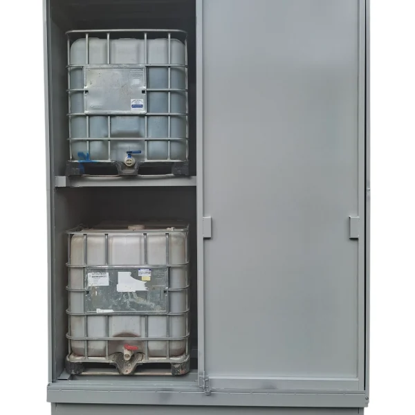 Caseta 2+2 para IBC 1000L, fabricada por Carros PF