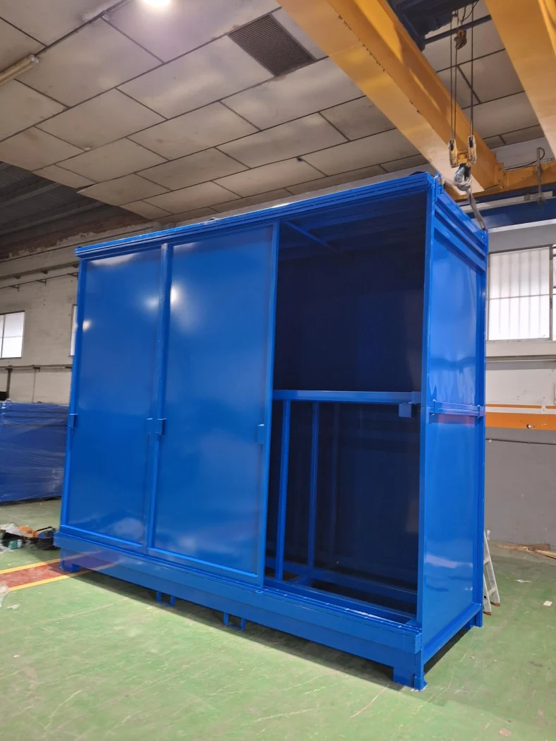 caseta 3+3 IBC de 1000L, fabricaciones metálicas