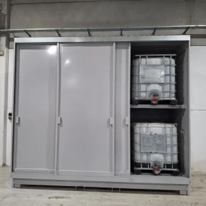 Caseta 3+3 IBC de 1000L, fabricada por Carros PF