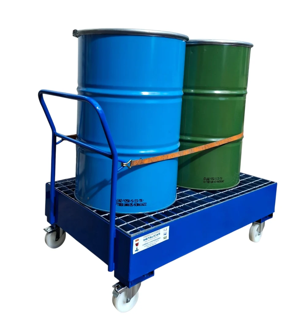 Cubeta colectora rodante, fabricaciones metálicas