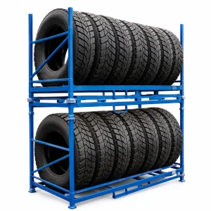 Estanterías plegables para neumáticos fabricado por Carros PF