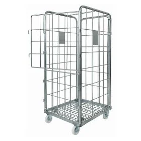 Carro roll de 3 laterales con puerta frontal fabricado por Carros PF