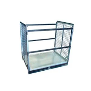 Contenedor metálico desmontable o plegable sobre la base