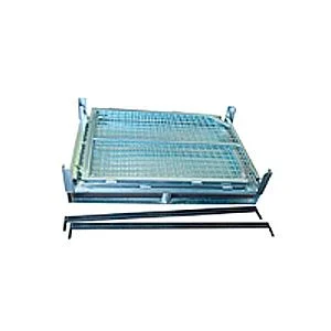 Contenedor metálico desmontable o plegable sobre la base