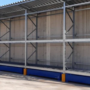 Cubeta colectora para fondo de estantería
