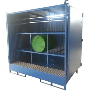 Armario para 3 + 3 bidones en horizontal fabricado por Carros PF