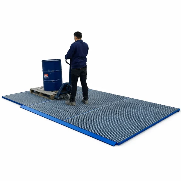Suelo colector para contención de derrames