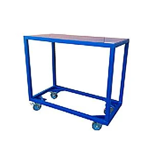 Mesa plataforma industrial con ruedas, fabricada por Carros PF