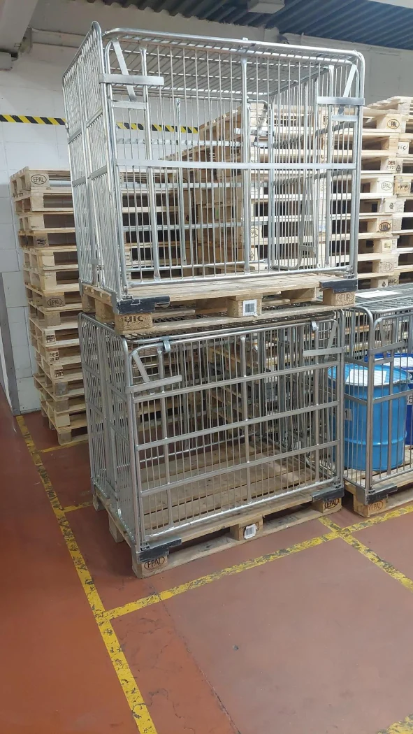 Base palet apilable y desmontable B-4, fabricaciones metálicas