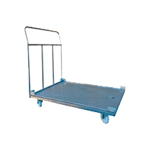 Carro plataforma inoxidable con desagüe