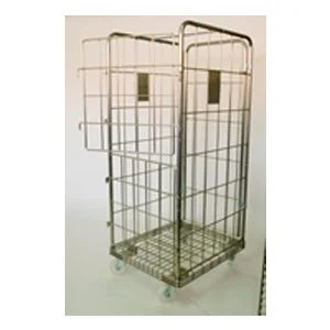 Carro roll de 3 laterales con puerta frontal