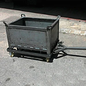 Vagoneta para transporte de cestones industriales