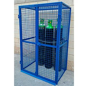 Caseta para botellas de gases sin suelo, fabricado por Carros PF