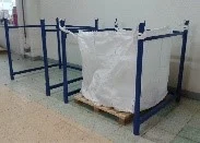 Soporte para vaciado de Big Bags. Fabricado por Carros PF