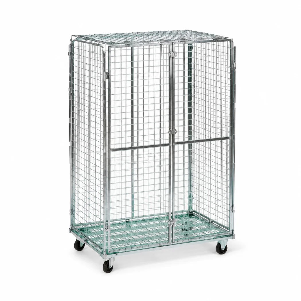 Carro antihurto desmontable con 2 puertas y 3 anclajes