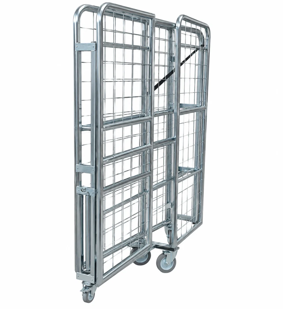 Carro plegable industrial, plegado