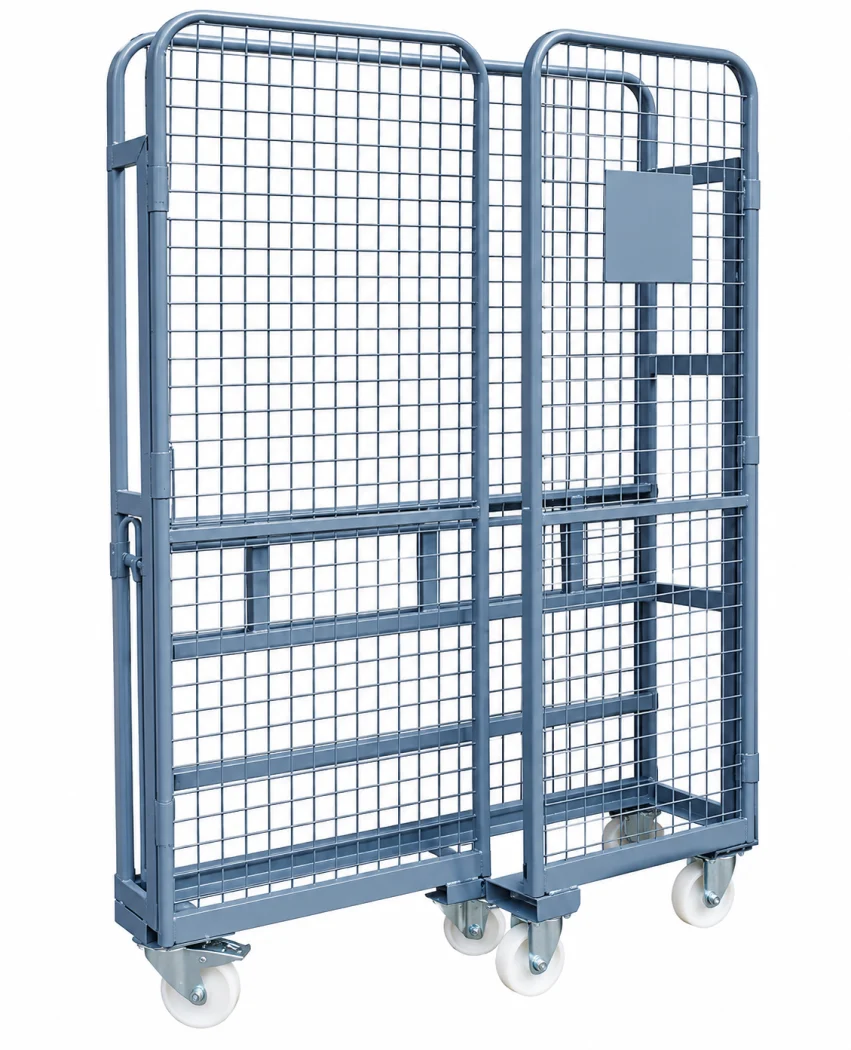 Carro plegable industrial para almacenes