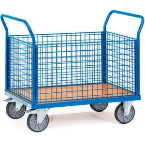 Carro de malla con 2 timones