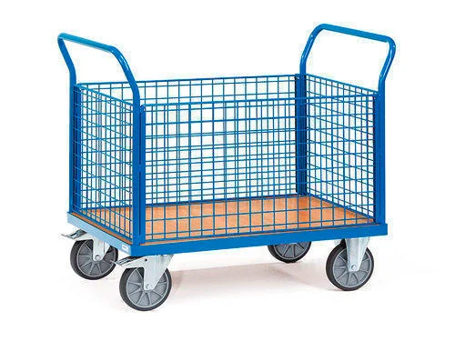 Carro de malla con 2 timones
