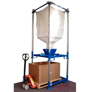 Soporte para vaciado de Big Bags, fabricado por Carros PF