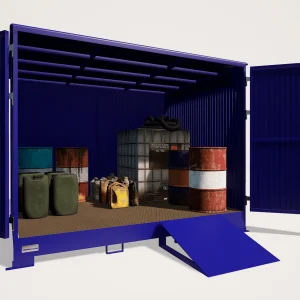 Caseta diáfana industrial 3000x2400x2400, fabricado por Carros PF