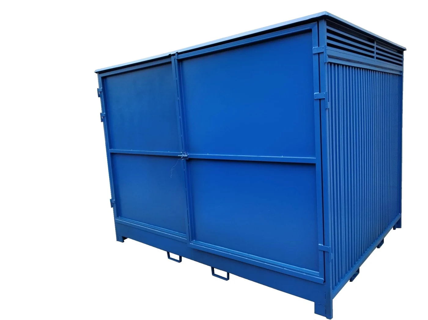 Caseta diáfana industrial azul 3000x2400x2400