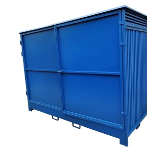 Caseta diáfana industrial azul 3000x2400x2400