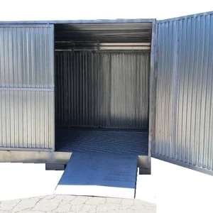 Caseta diáfana industrial 3000x2400x2400 fabricada por Carros PF