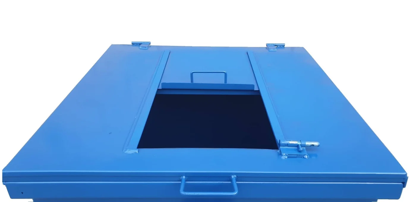 Contenedor para residuos con entrada tipo tajadera