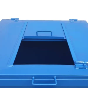 Contenedor para residuos con entrada tipo tajadera