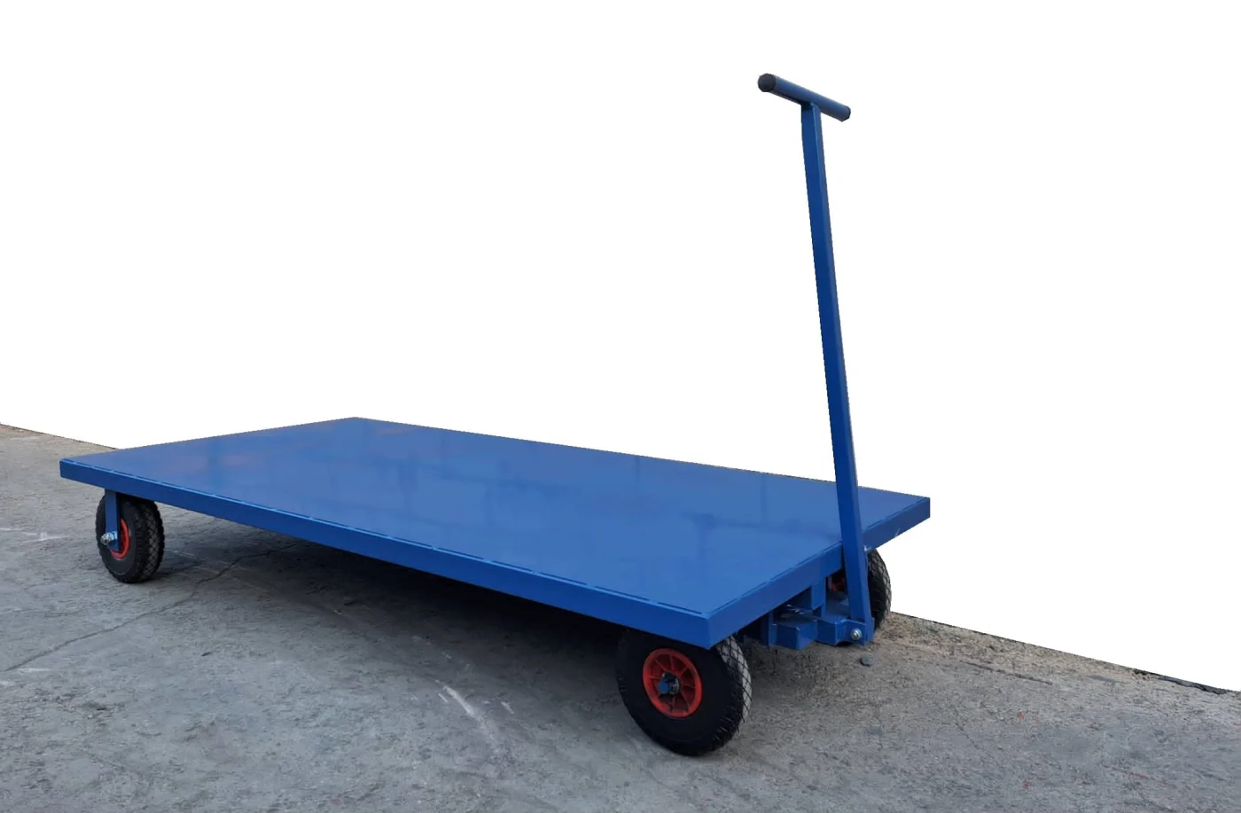 Carro plataforma de tracción de mano fabricado por Carros PF