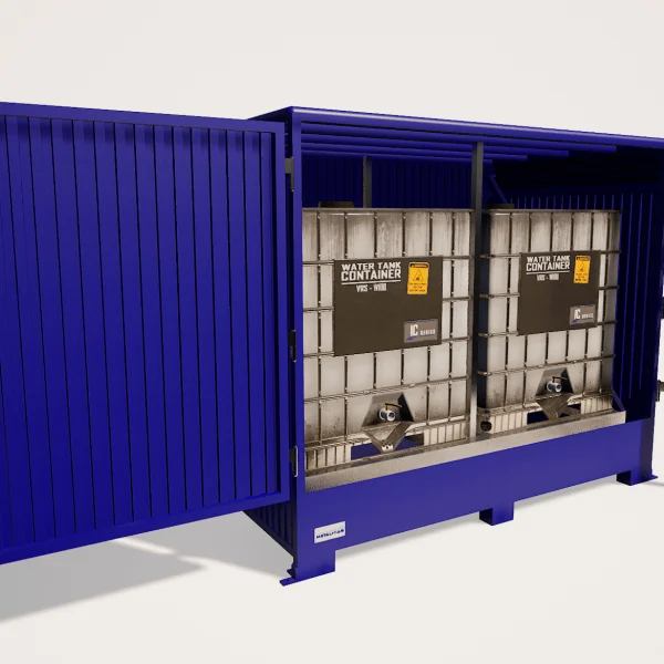 Caseta para 3 GRG (IBC) de 1.000 litros