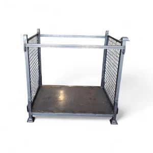 Contenedor metálico desmontable o plegable fabricado por Carros PF