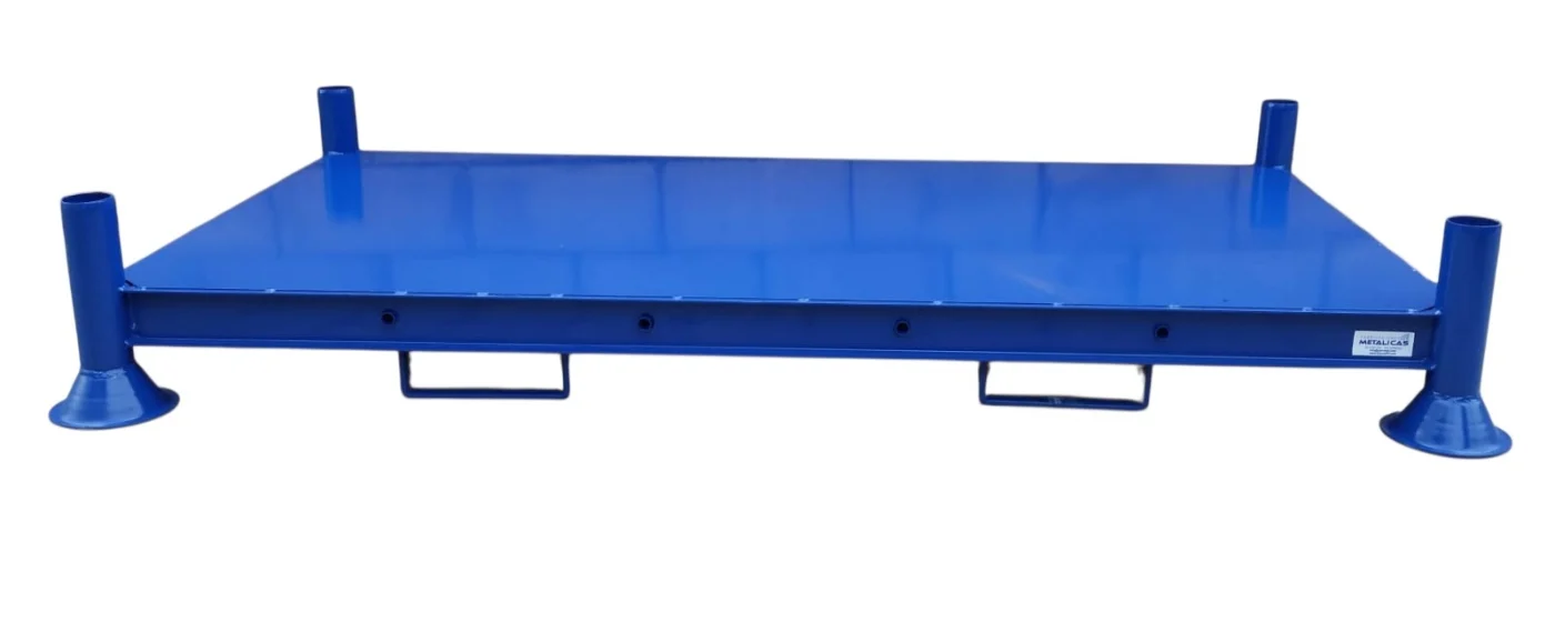 Estantería móvil Manu Rack para 2 palets azul